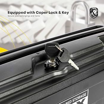 Amazon.com: YHTAUTO Truck Bed Storage Tool Box Lockable